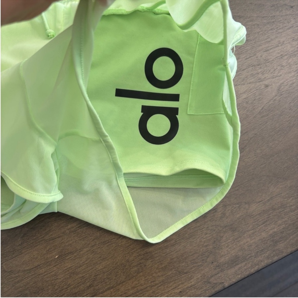 ALO Yoga Neon Green Athletic Shorts